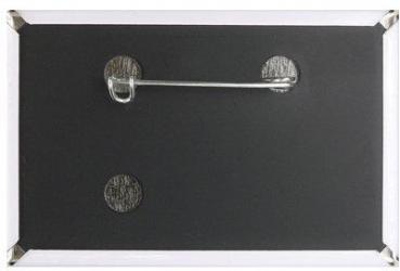 Nadel Button rechteckig 65x45 mm